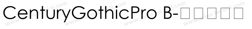 CenturyGothicPro B字体转换